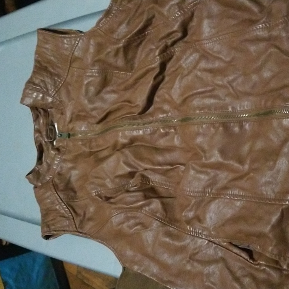 Leather vest